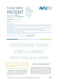 Cystectomie chez la femme