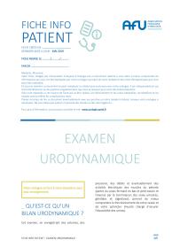 Examen urodynamique