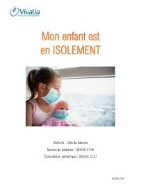 Brochure - Isolement (Pédiatrie - Marche)