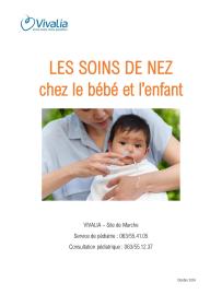 Brochure - Soins du nez (Pédiatrie - Marche)