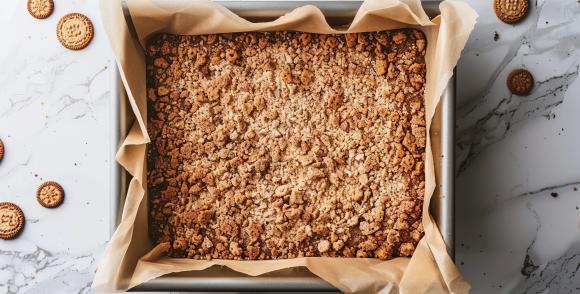 recette du mois - crumble pomme poire chocolat (source : adobe stock)